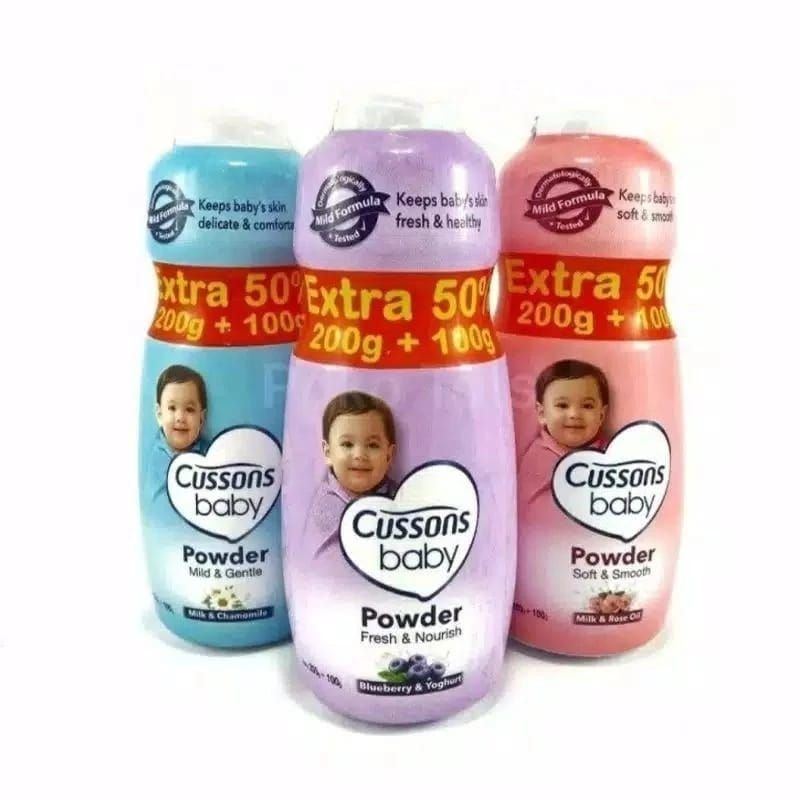 Cussons bedak 100+50g bedak bayi cussons 200+100gr bedak bayi harum dan lembut