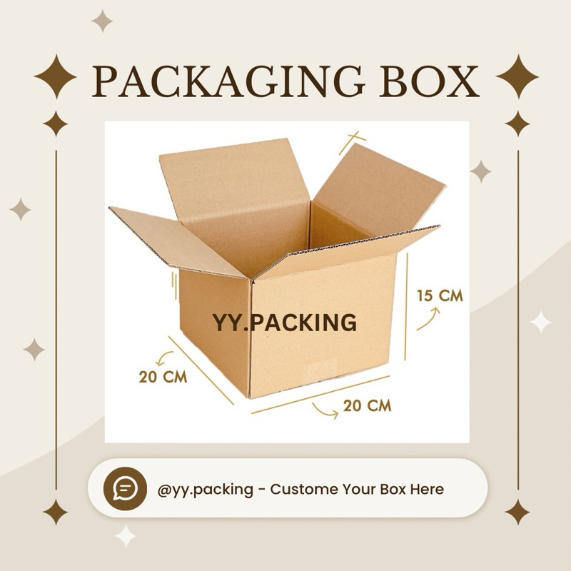 

20 x 20 x 15 B FLUTE || KARDUS PACKAGING || CORRUGATED BOX