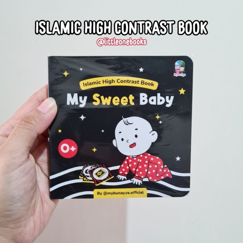 Islamic High Contrast Book: My Sweet Baby / buku stimulasi bayi / baby stimulation book / board book