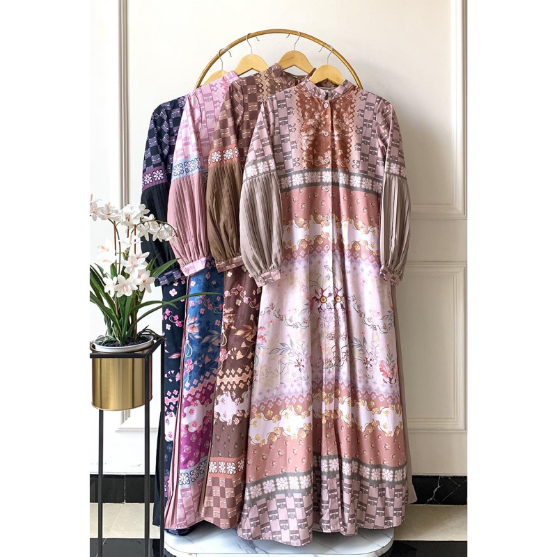 Rahima dress zalifa/ dress terbaru zalifa/dress printing/dres lebaran