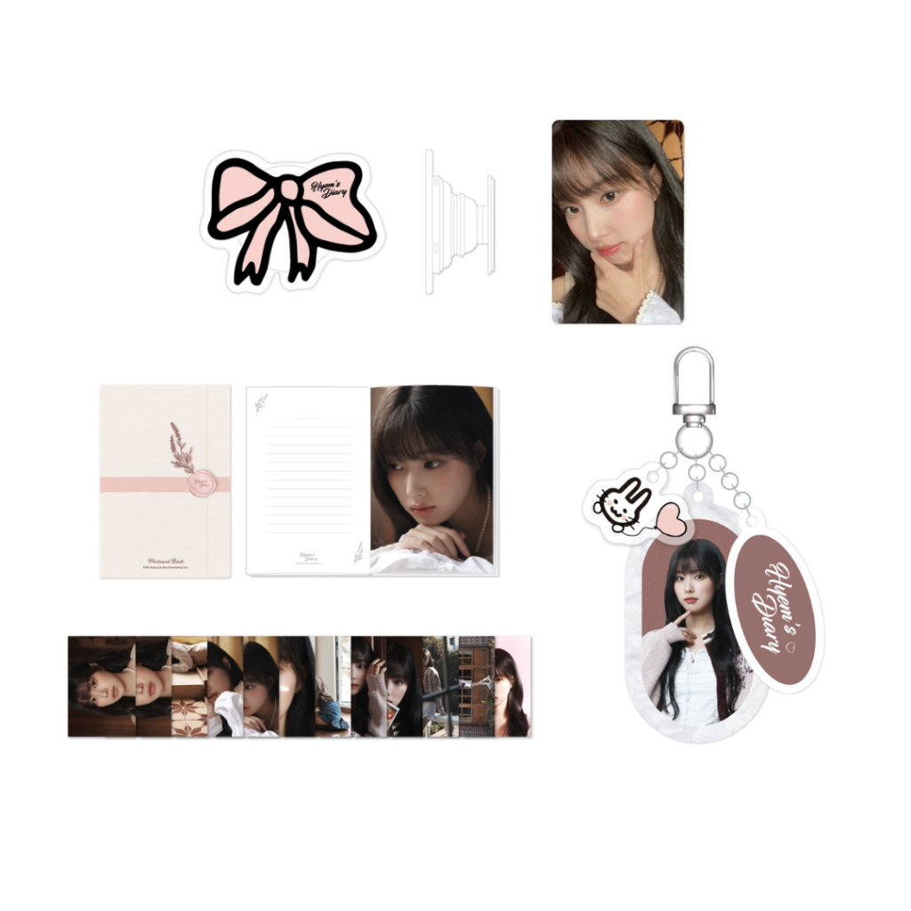 [PO] Kang Hyewon Fanmeeting Hyem's Diary MD - Acrylic Griptok/Acrylic Keyring/Postcard Book - OFFICI