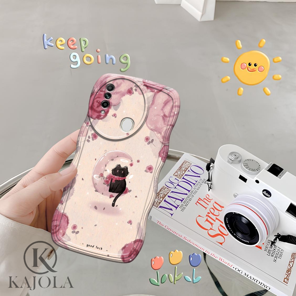 Case Gelombang OPPO A31 Motif Aesthetic Bahan Softcase silicon Lentur - Skin / Casing Handpone - Ces