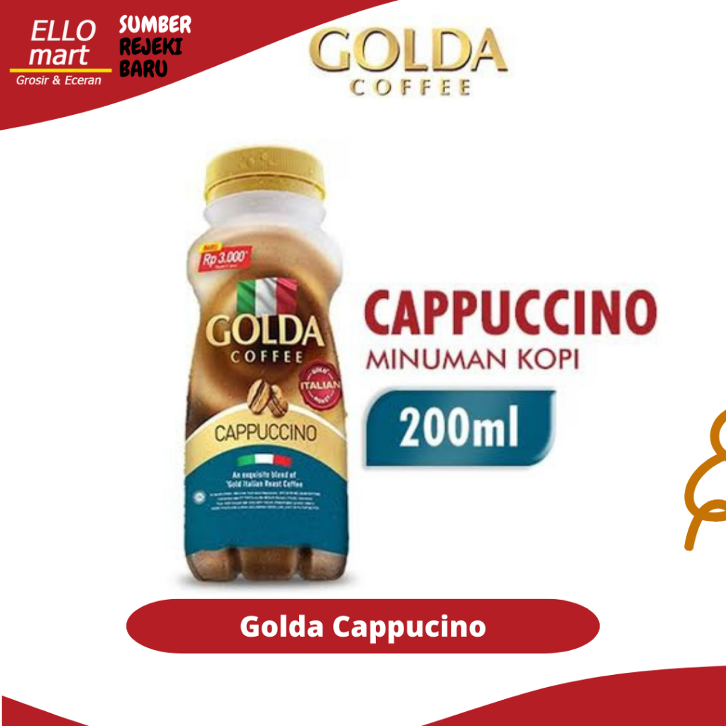 

Kopi Golda Cappucino 200ml Golda Botol Kopi