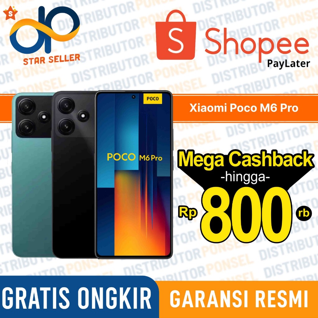 Xiaomi Poco M6 Pro 8/256 GB Garansi Resmi Poco M6 Pro Not F5 X5 X6 M4 Pro