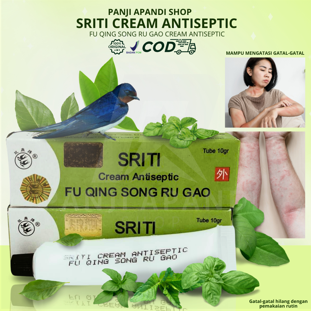 Salep Sriti 10g Asli BPOM - Salep Walet Fluocinonide Cream Gatal Kudis Jerawat Panu