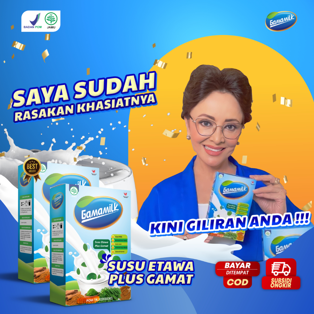 

GAMAMILK - Susu Etawa Plus Gamat Membantu meredakan Nyeri Sendi, Nyeri Lutut dan Tulang HALAL & BPOM