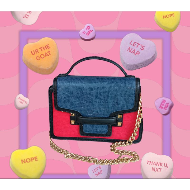 BLACK AND RED BELEZZA BAG