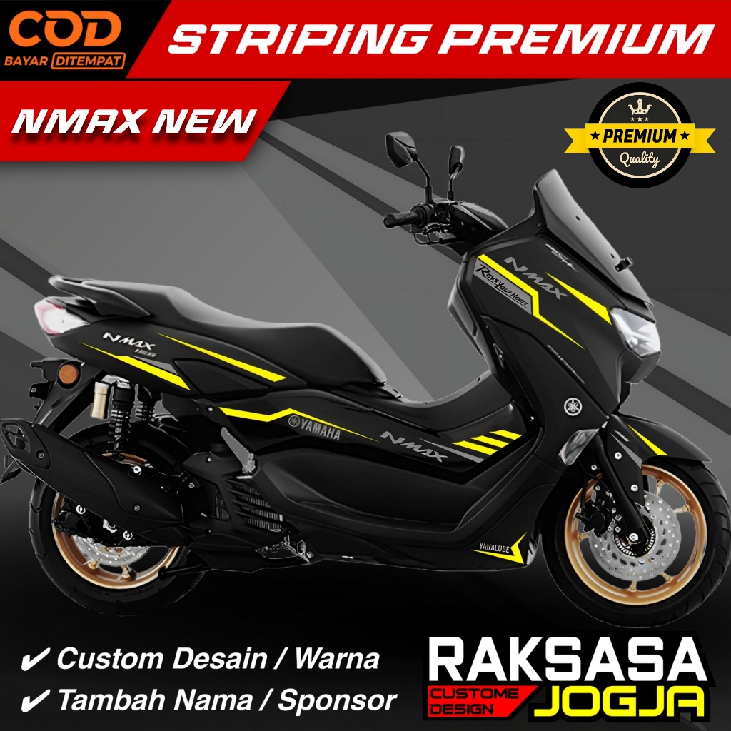 STRIPING NMAX NEW THAILAND TRANSPARAN BAHAN VINIL MAX DECAL 14