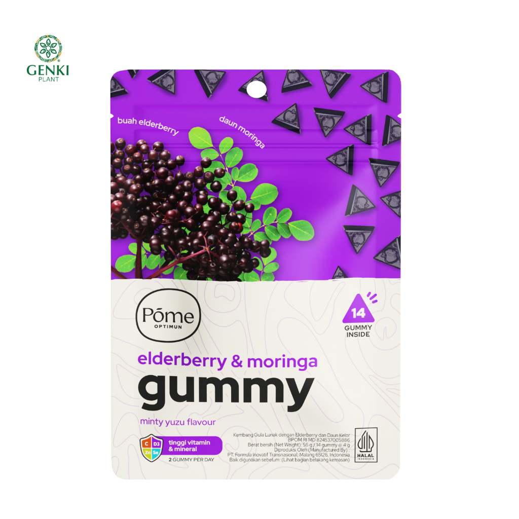 

Pome Optimun Elderberry & Moringa Gummy - 10 pcs