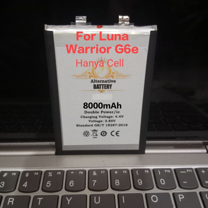 Cell Batrai G6e For Luna Warrior G6E Batre Batrei Baca deskripsi Alternatif Baterai Battery