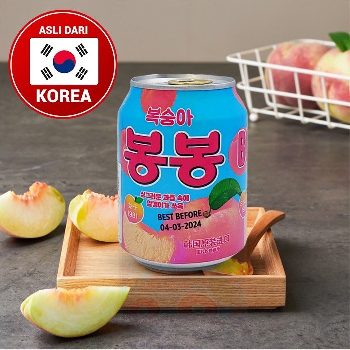 

HAITAI Peach Juice with Peach Sacs Minuman Rasa Buah Persik dengan Butiran Buah Persik Isi Bersih 238ml