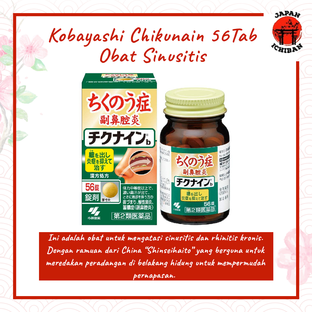 Kobayashi Chikunain 56Tab Obat Sinusitis Original Jepang