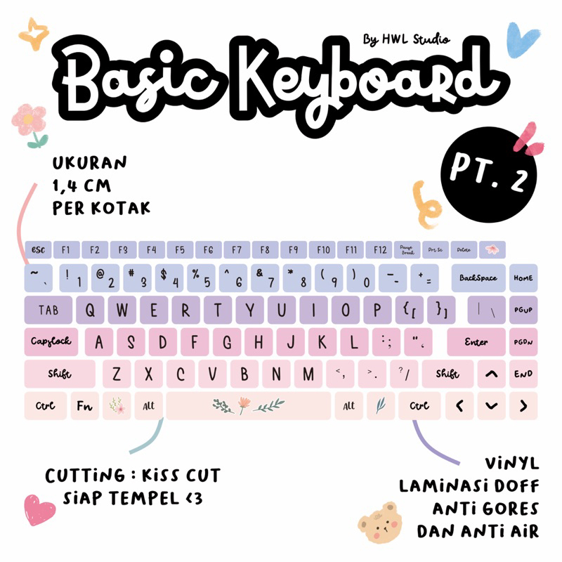 

HWL STUDIO - Part 2 - Sticker Keyboard - Sticker Laptop - Sticker Komputer - Sticker Keyboard PC - Stiker Estetik - Sticker Aesthetic - Sticker Murah - Sticker Siap Tempel - Sticker Kiscut