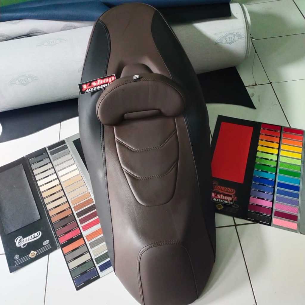 Jok Motor Yamaha Xmax New Connected 2023 2024 Custom Variasi Model Eropa Papas Rangka 7-10 Cm