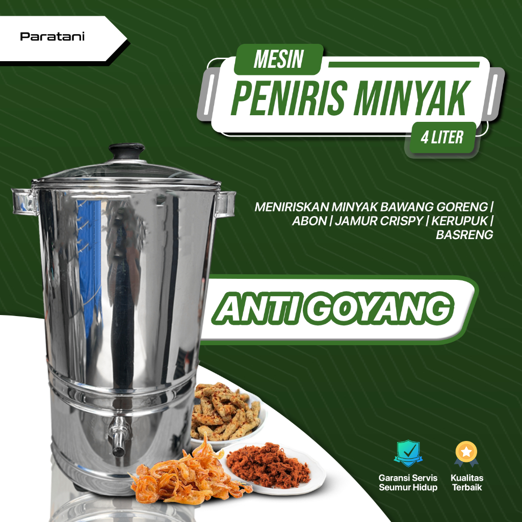 Spinner Anti Goyang Peniris Minyak 4L Mesin Spinner Peniris Minyak