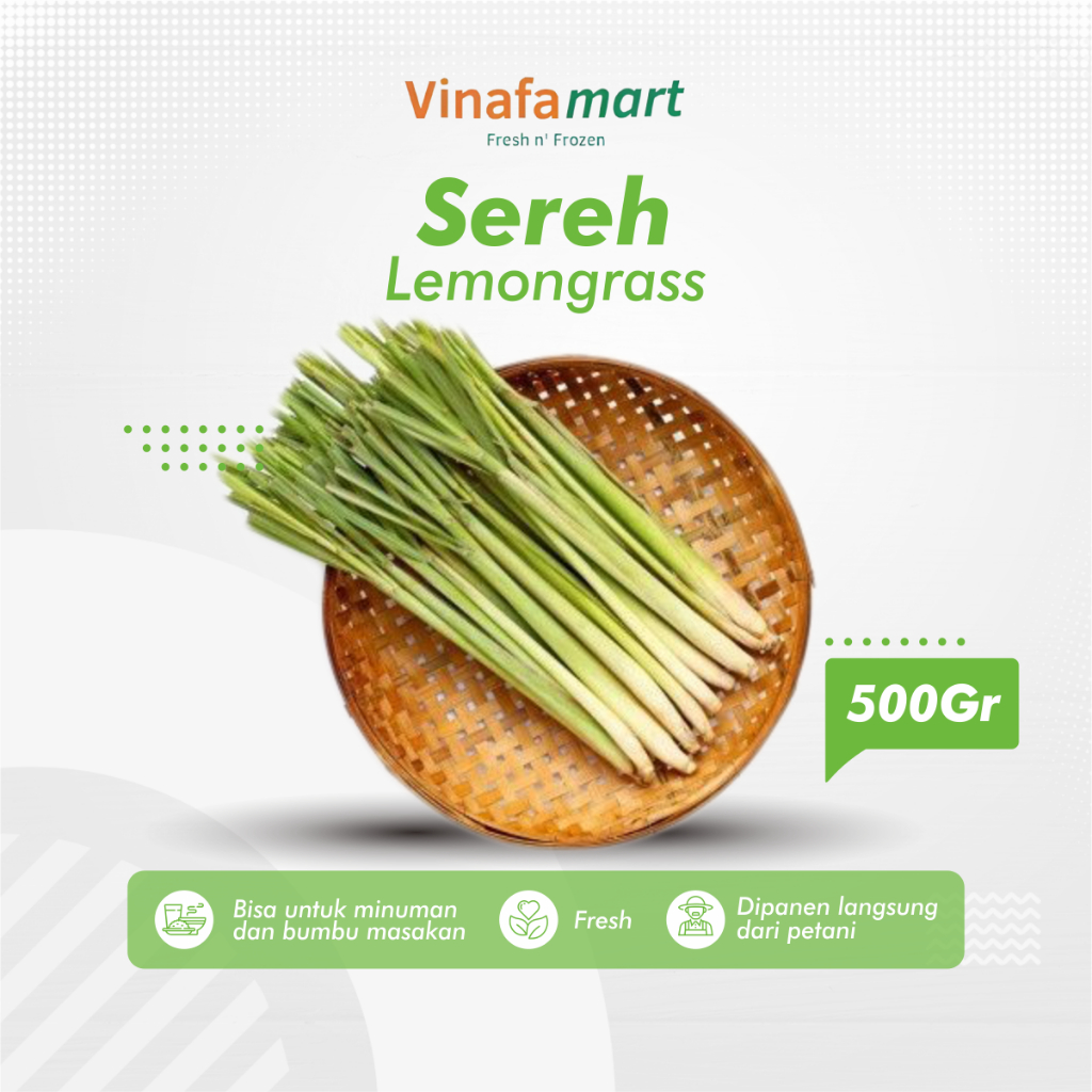 

Bumbu Dapur Sereh Serai Lemongrass Fresh Wangi 500gr