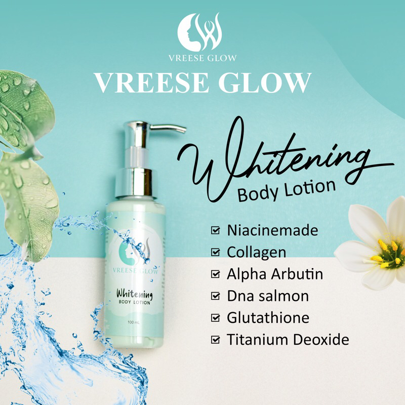 Whitening Body Lotion Vreese Glow, Aman Bumil Busui, BPOM & Halal