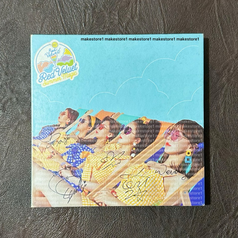 red velvet signed album summer magic irene seulgi wendy joy yeri tanda tangan official summag reve r