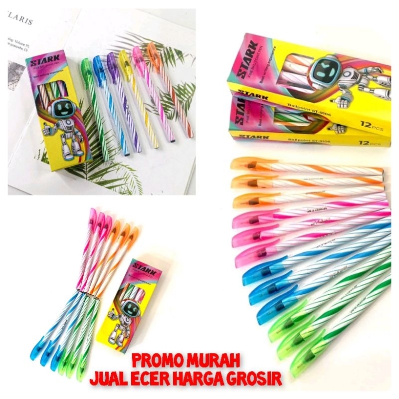 

PULPEN MURAH STARK ULIR(TINTA HITAM TAJAM)
