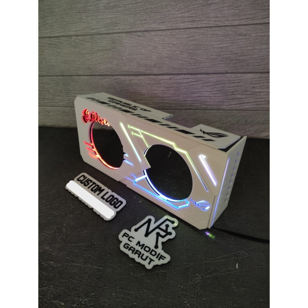 PAKET CUSTOM RGB PC GAMING MODDING CUSTOM LOGO TEXT ANIME