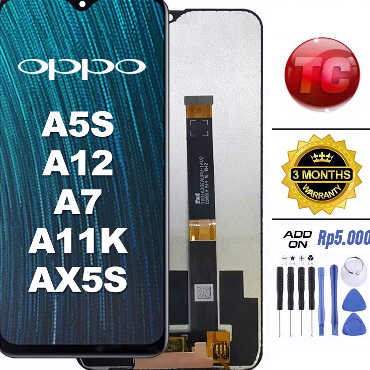 55 COD LCD OPPO A5S A12 A7 A11K AX5S Original 1 LCD TOUCHSCREEN Fullset Crown Murah Ori Compatible F