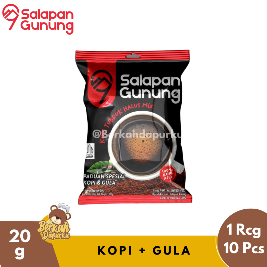 

Salapan Gunung Kopi Tubruk Mix 20g Kopi Kemasan Sachet