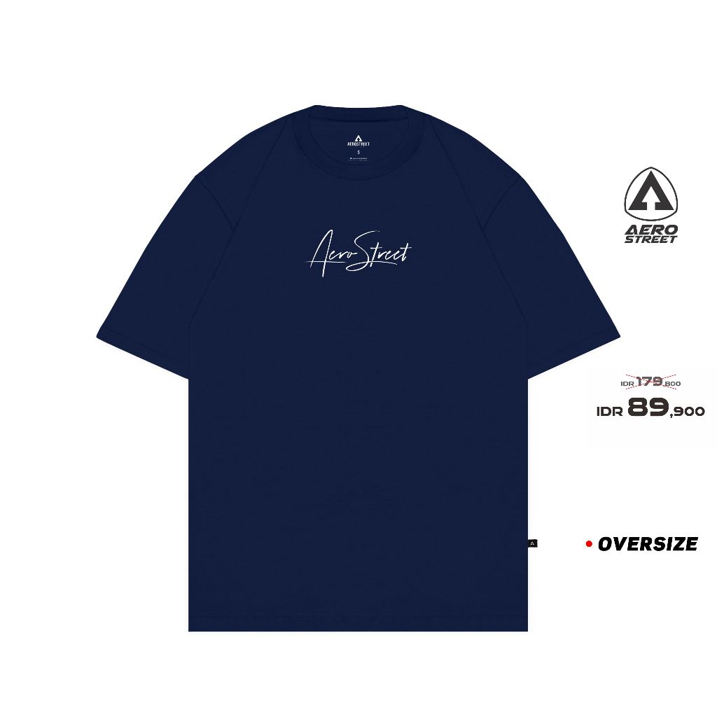 Aerostreet Oversize Hysteria Navy Kaos T-Shirt FAAAA