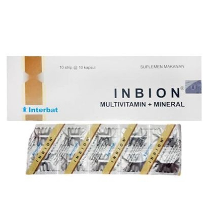 INBION 10 TABLET MULTIVITAMIN MINERAL VITAMIN DAYA TAHAN TUBUH