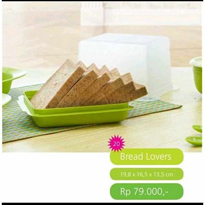 promo tupperware wadah roti, bread lover