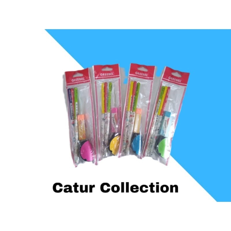 

PAKET ALAT TULIS GREBEEL 5in 1 terdiri dari:3pcs pensil, 1pcs rautan & 1 pc penghapus
