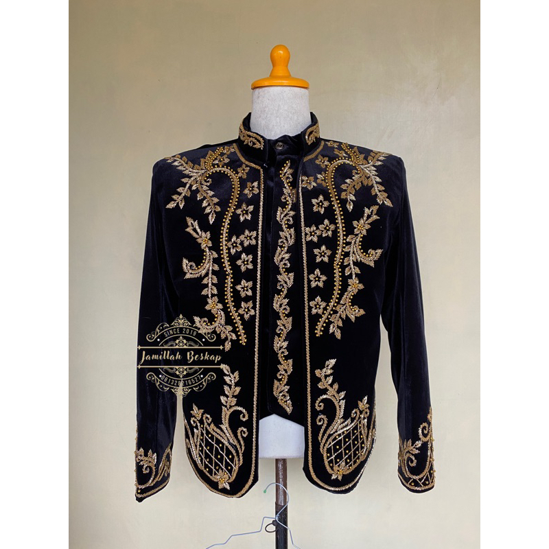 Beskap pengantin bludru jawa || Beskap pengantin || Beskap jawa solo || Beskap bludru hitam || Beska