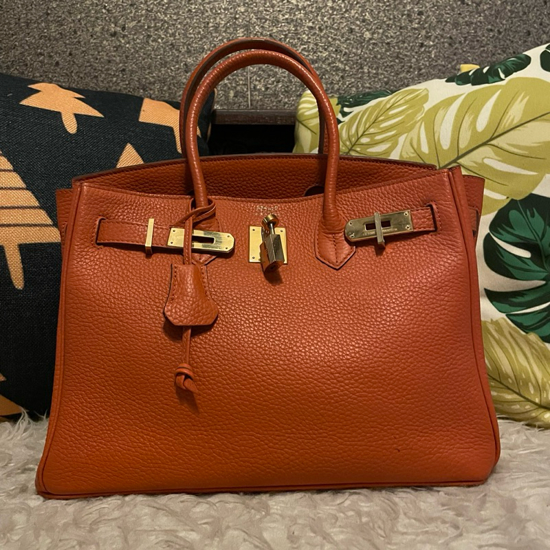 Tas hermes birkin oren size 30 preloved