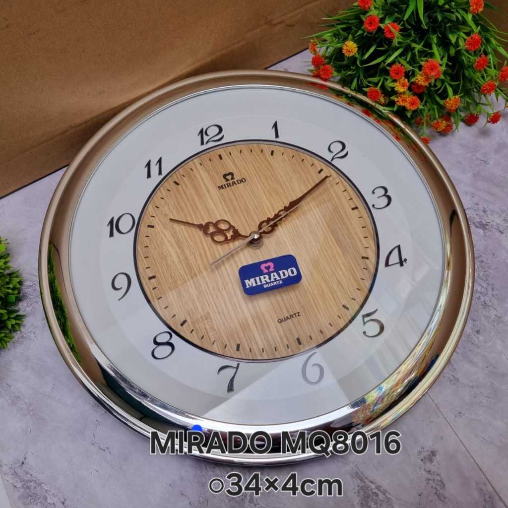 JAM DINDING TERBARU MIRADO MQ8016//JAM DINDING MIRADO ORIGINAL/JAM DINDING MIRADO TERMURAH/JAM DINDI