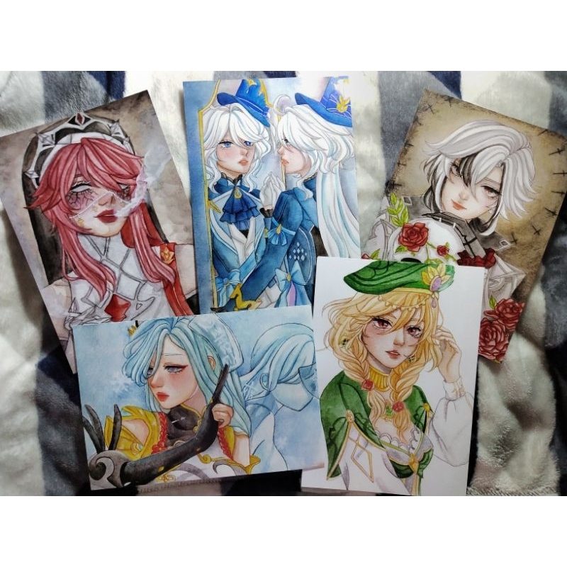 A5 Art Print Genshin Impact Arlecchino Furina Kaveh Shenhe Rosaria by Yoru