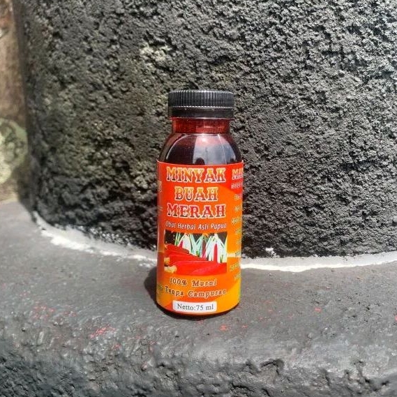 Minyak Buah Merah Asli Papua 75 ml / Sari Buah Merah / Minyak Sari Buah Merah / Penambah dan Penguat