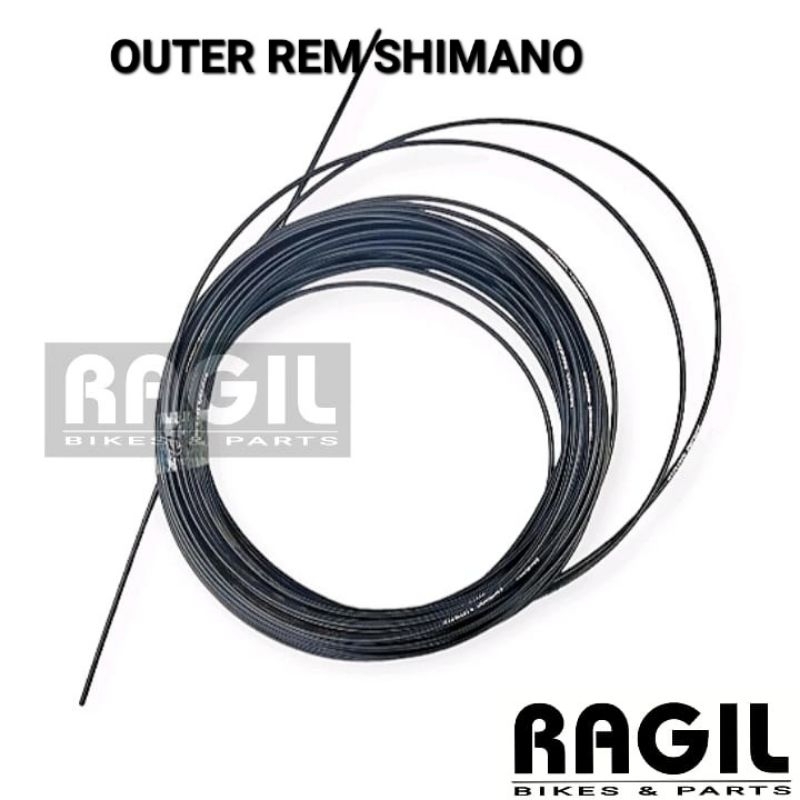 KABEL REM LUAR SHIMANO OUTER KAWAT SEPEDA MTB FEDERAL SELI LIPAT BALAP ROAD BIKE CITY BIKE CABLE 1 M