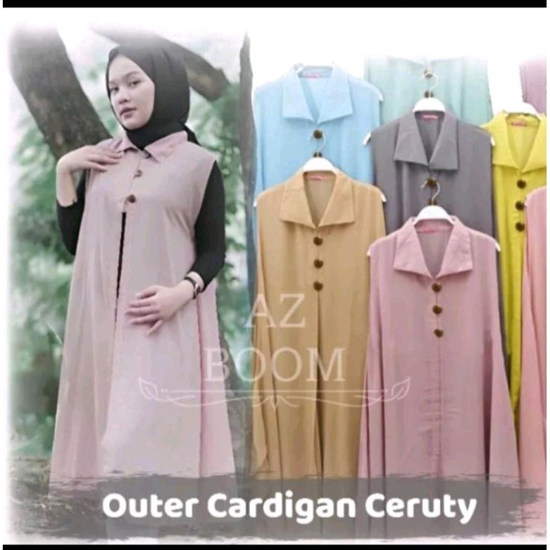 OUTER CARDIGAN TANPA LENGAN CERUTY