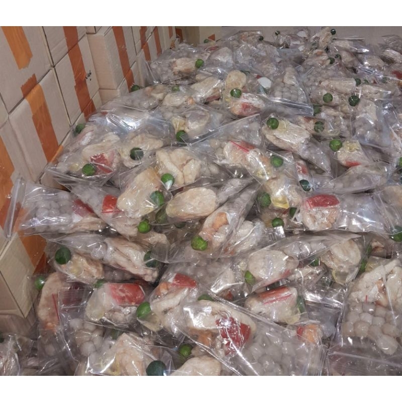 

baso aci isi ayam paket 17 bungkus baso 6 butir sudah komplit bumbu harga Reseller