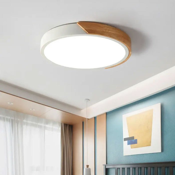 Lampu Plapon LED Lampu Plafon Minimalis Modern Estetik Ruang Tamu Kamar Tidur Rumah Dengan Remot 3 C