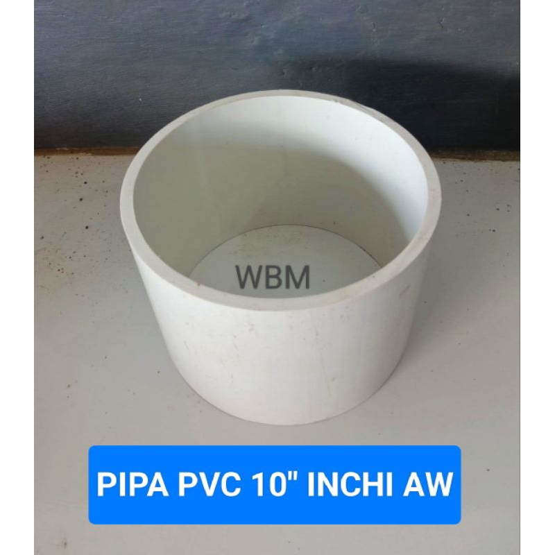Pipa pvc paralon 10" inchi AW panjang 40 cm