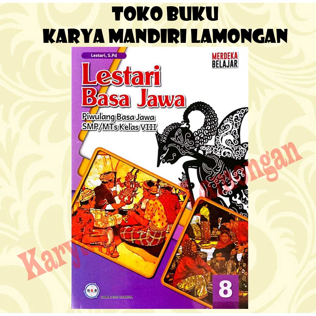 Buku Paket Siswa Lestari Basa Jawa SMP / MTs Kelas 8 ORIGINAL 100%