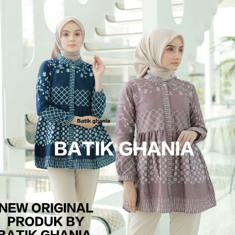 Harga Oke Batik Wanita Baju batik wanita modern blouse batik pagar by batik ghania