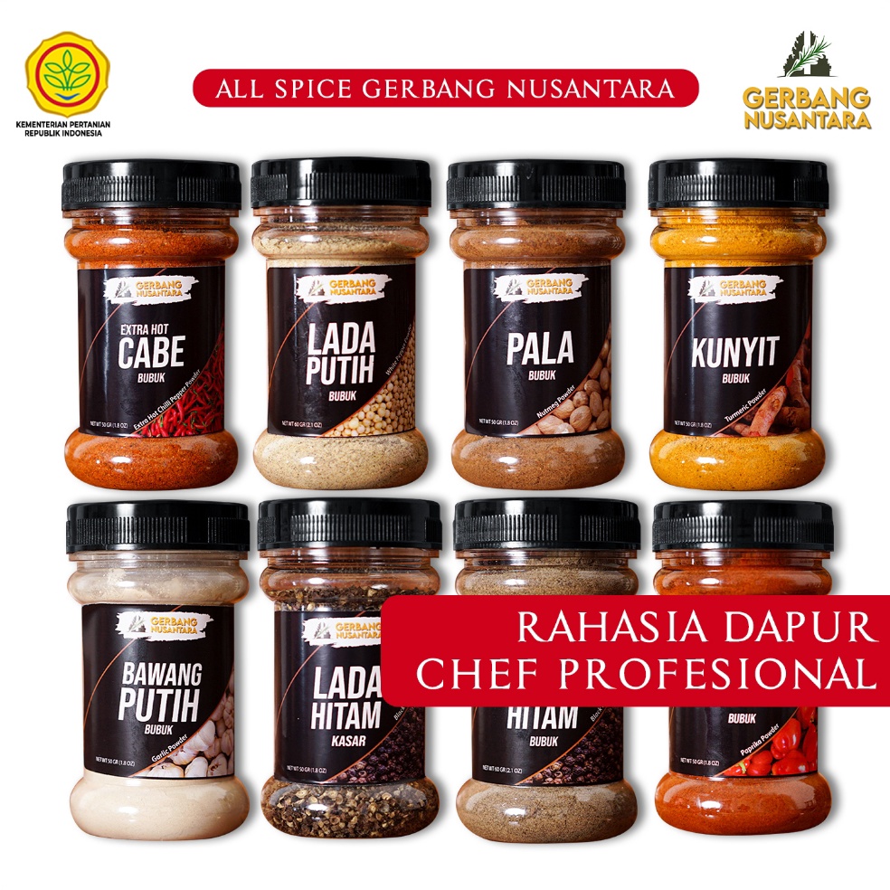 

Penawaran khusus Gerbang Nusantara Bumbu Masak Dapur Kunyit Ketumbar Lada Hitam Bawang Putih Merah Bombay Rempah Bubuk Lengkap Daun Parsley Oregano Basil Thyme Rosemary Italian Herb Flakes All Spices Dan Herbs