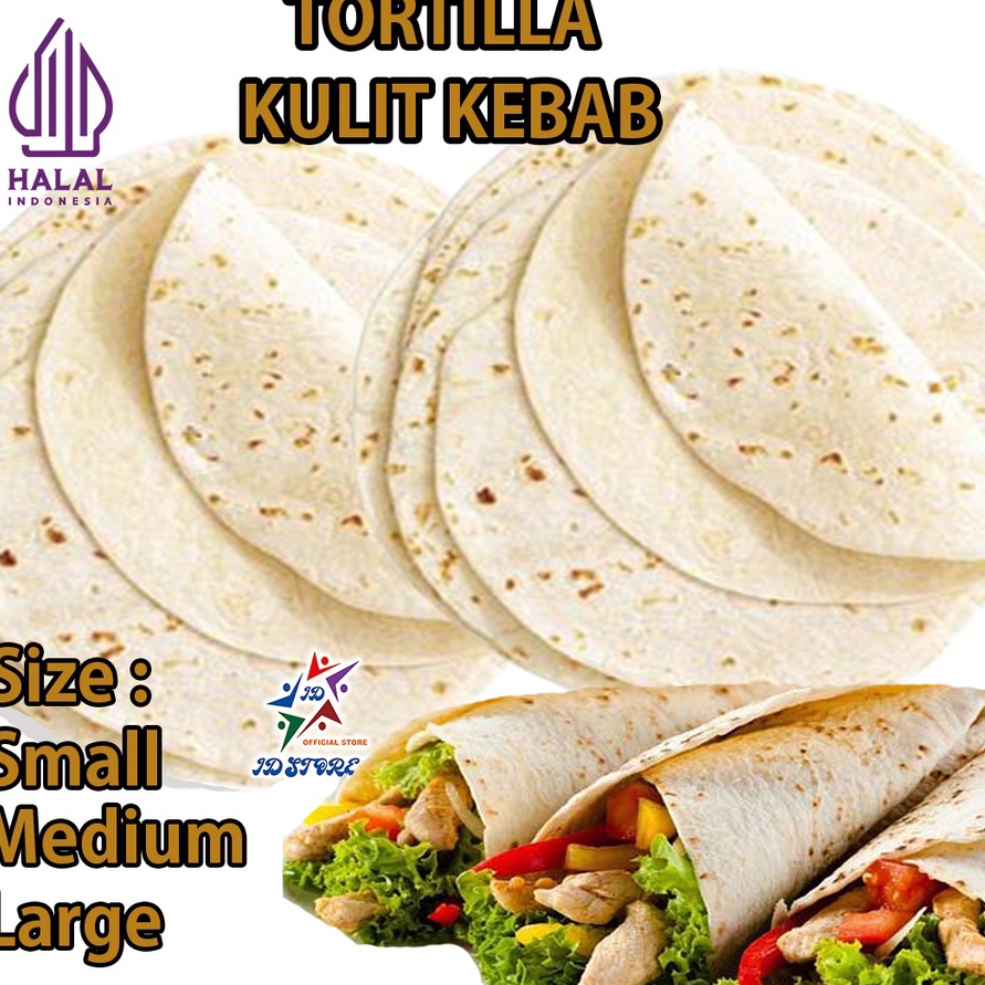

SALE Kulit Kebab Tortilla Small Medium Large Mini Halal