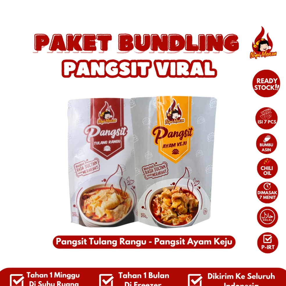 

Pesan Saja PAKET PANGSIT NYAI MERCON TULANG RANGU AYAM KEJU