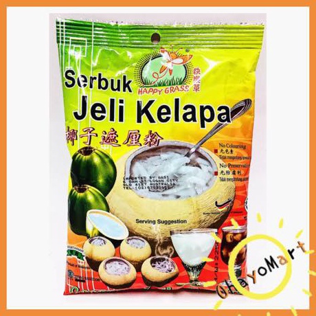 

Sedia Happy Grass Serbuk Jeli Coconut Jelly Powder Jeli Bubuk Rasa Kelapa 225grm