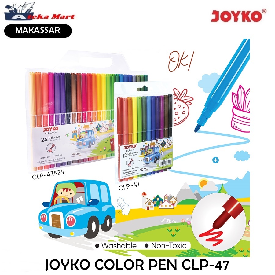 

JOYKO COLOR PEN CLP-47 CLP-60 SPIDOL WARNA