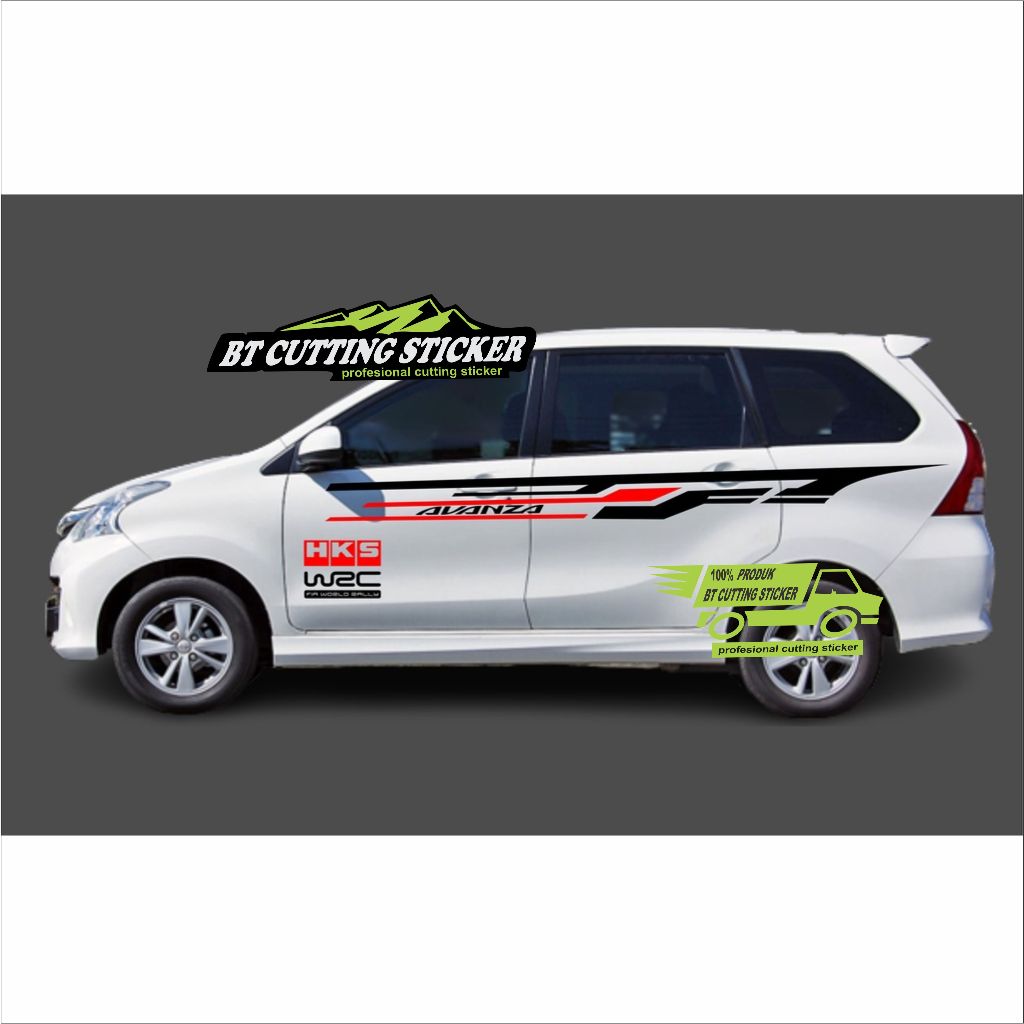 stiker mobil sticker mobil toyota avanza keren cutting stiker mobil avanza
