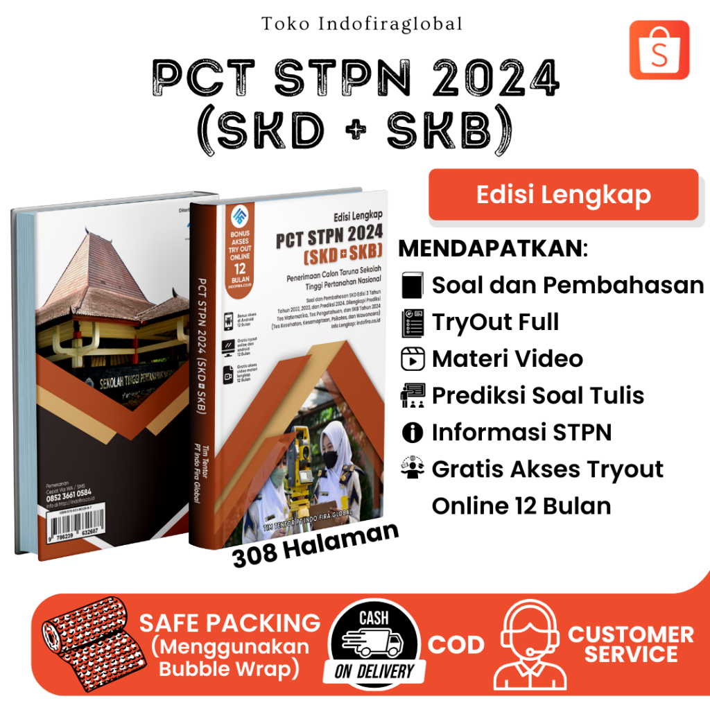 TERBARU Buku PCT STPN 2024 [SKD + SKB] (Edisi Lengkap + Free Akses Online) Sesuai Dengan Kisi" Terba