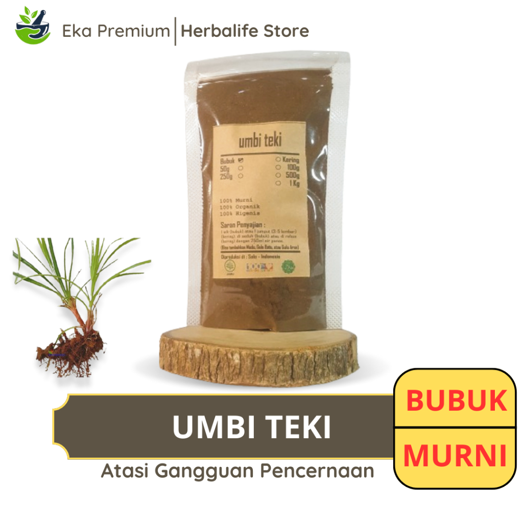 

UMBI RUMPUT TEKI BUBUK Kering Ramuan Rempah Herbal Asli Jamu Minuman Alami Murni Tradisional Cyperus Rotundus
